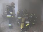 Esercitazione pratica d'attacco d'incendio in luogo chiuso Passo Cereda 10/04/2010